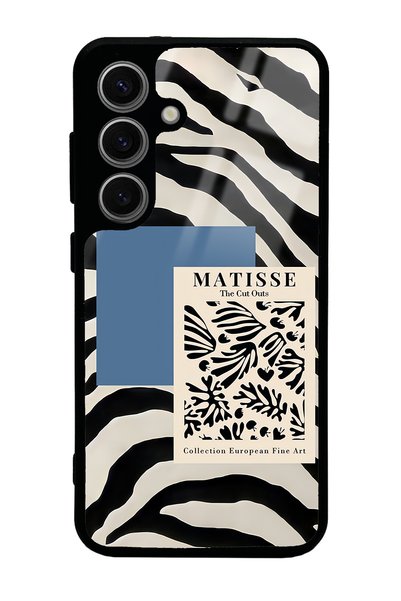 Spoyi Samsung S24 Zebra Matısse Design Glossy Phone Case