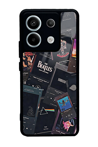 Spoyi Xiaomi Redmi Note 13 Pro 5G Retro Music Tasarımlı Glossy Telefon Kılıfı