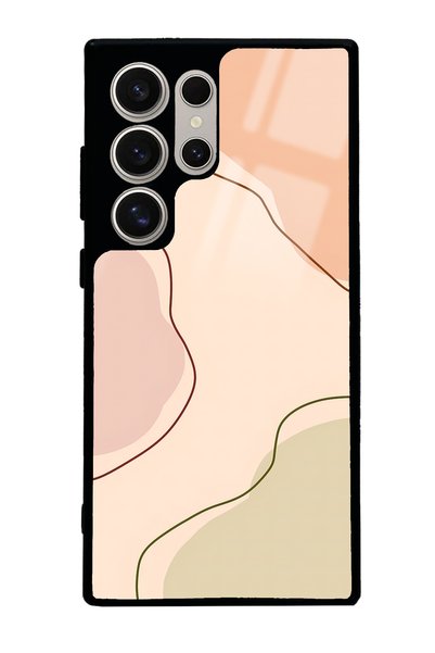 Spoyi Samsung S24 Ultra Glossy Phone Case with Nude Colors Design