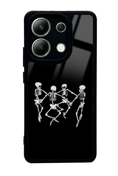 Spoyi حافظة هاتف لامعة بتصميم هيكل عظمي راقص لهاتف Xiaomi Redmi Note 13 4G