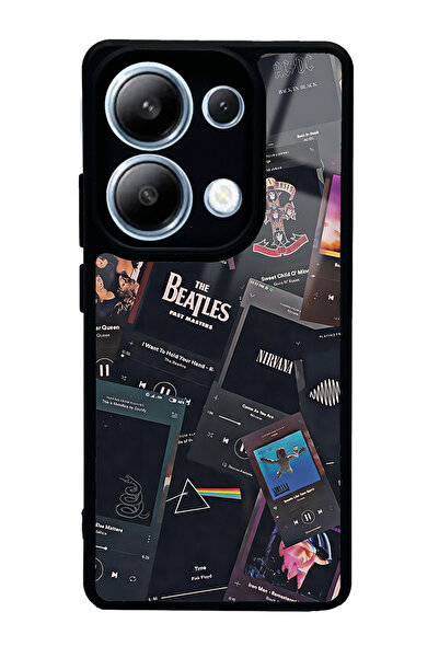 Spoyi Xiaomi Redmi Note 13 Pro 4G Retro Music Tasarımlı Glossy Telefon Kılıfı