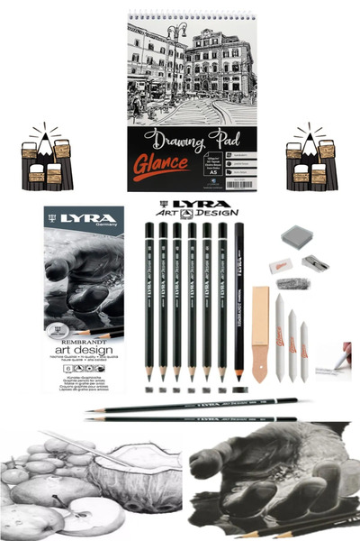 arttone كراسة الرسم A5 120 جرام 50yp Lyra Art Design مجموعة رسم احترافية للرس...