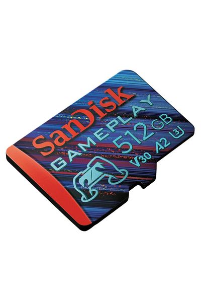 SanDisk GamePlay 512GB SDSQXAV-512G-GN6XN 190/130MB/s 4K UHD microSDXC A2 V30 Gaming Memory Card