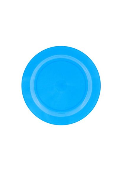 14Süs Mika 23 cm Luxury Plastic Plate - Blue 10 Pieces