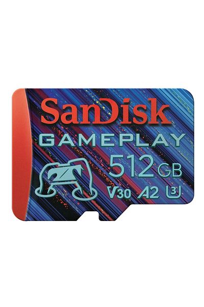 SanDisk GamePlay 512GB SDSQXAV-512G-GN6XN 190/130MB/s 4K UHD microSDXC A2 V30 Gaming Memory Card