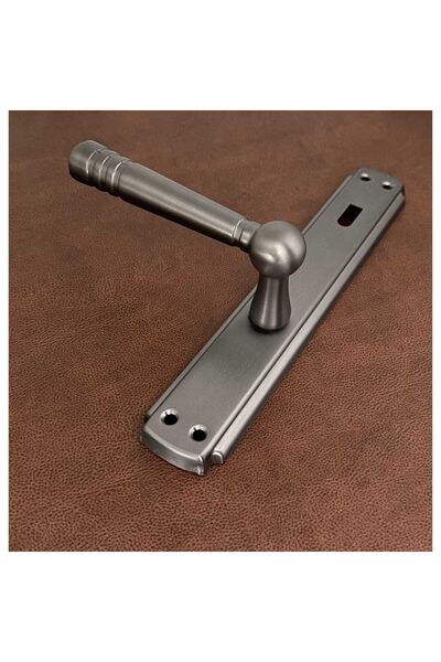 KOLDOOR Osmanlı Mat Skoç Füme Bravo Aynalı Oda Kapı Kolu 2 Takım