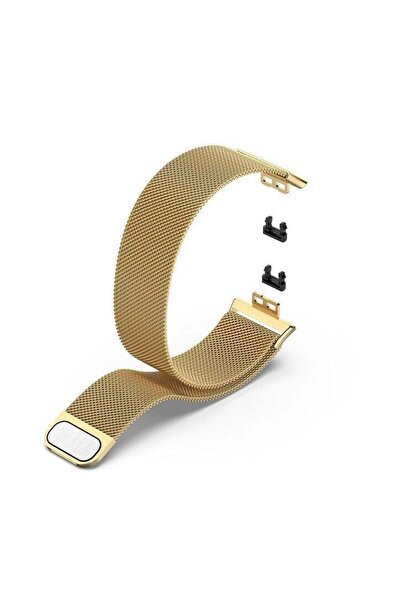 Teleplus Huawei Watch Fit New Kordon Hasır Metal KRD01 Gold