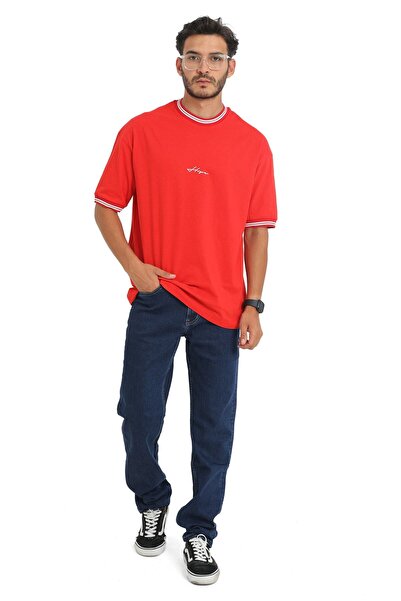 SELF CONTROL Unisex letnja majica sa širokim ovratnikom i detaljima, nova sezona