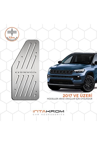 İntachrom Jeep Compass Krom Ayak Dinlendirme Pedalı - 2017 ve Üzeri