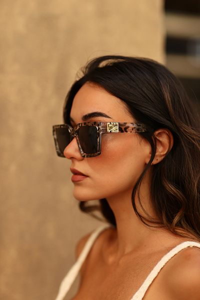 ModaLucci زيبرا نمط النظارات الشمسية