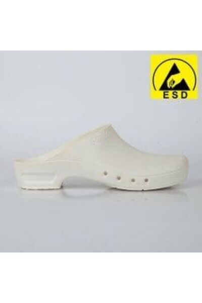 Aydın Online Unisex White Operating Room Slippers - Sterilizable and Antistat...