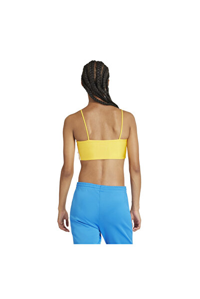 adidas In8362-K Adidas 3 S Bra Top Women's Bustier Yellow