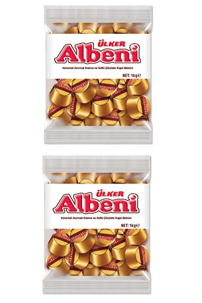 Ülker Albeni Karamel Dolgulu Çikolata 1 Kg x 2 Adet