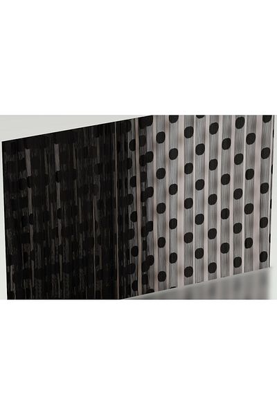 AKÇA TEKSTİL POINTED MODEL ANTHRACITE COLOR STRING CURTAIN READY STRING CURTAIN 300*270