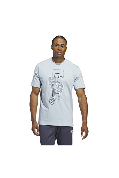 adidas تي شيرت أديداس أزرق للرجال - IN6382-E Lil Stripe Q1