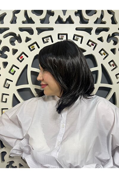 Evabeauty Siyah Düz Kısa Peruk