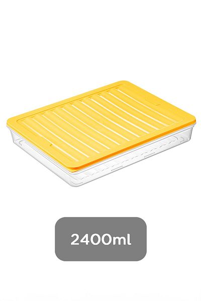 Meleni Home Yellow Microwave Compatible Storage Container - Food 1x2400ml