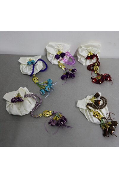 bursa turkuaz ev tekstil KRİSTAL TESBİH VE KESESİ