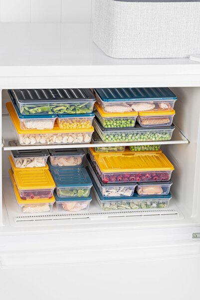 Meleni Home Set of 2 Microwave Compatible Food Storage Set - Yellow, 600 ml