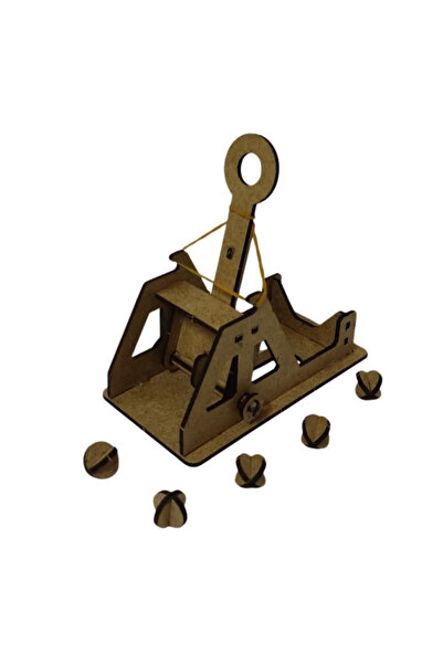 Eğitici Hobi Mancınık Oyunu Yapım Seti - Ahşap Catapult, Trebuchet