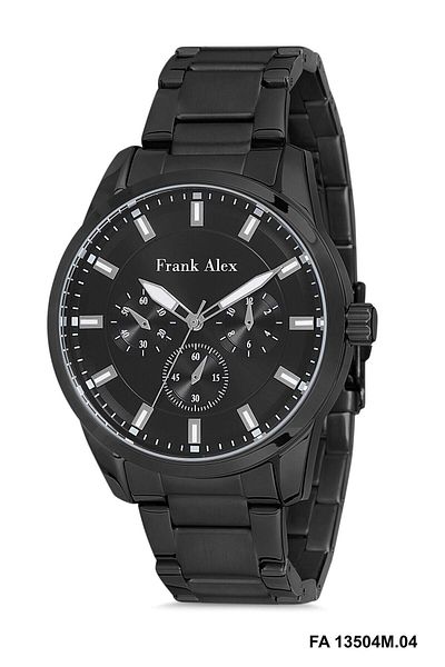 Frank Alex Fa.ft.1.133 Steel Cord 30 Mt Water Resistant New Season Stylish Design Men's Wristwatch
