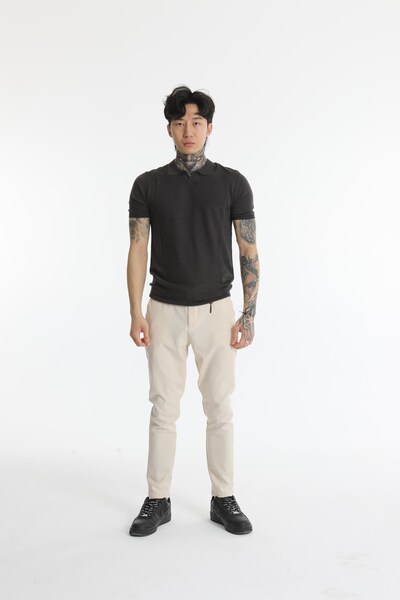 The Champ Clothing Ανδρικό πλεκτό μπλουζάκι Polo Neck