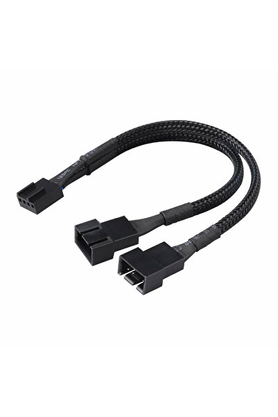 Genel Markalar 1 to 2 Çoğaltıcı 25cm Fan Uzatma Kablosu Y Tip 4 Pin 3 Pin Bil...
