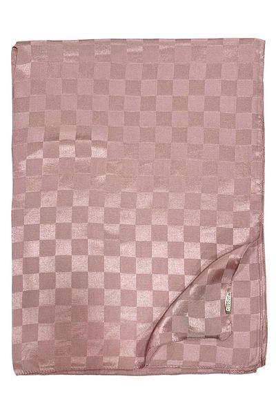 Levidor Jacquard Shawl - Checkerboard - Soft Powder