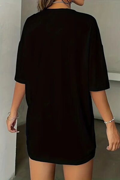 MODAGEN Μπλουζάκι Unisex πολύχρωμο πρόσωπο με στάμπα μεγάλου μεγέθους