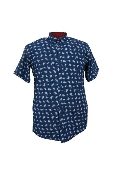 marufshop Ανδρικό κοντομάνικο πουκάμισο μεγάλου μεγέθους κατάλληλο για βάρος 125 κιλών