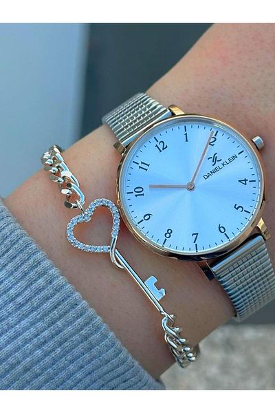 Daniel Klein Dk.ft.1.323 Steel Cord 30 Mt Water Resistant New Season Stylish Design Women's Wristwatch