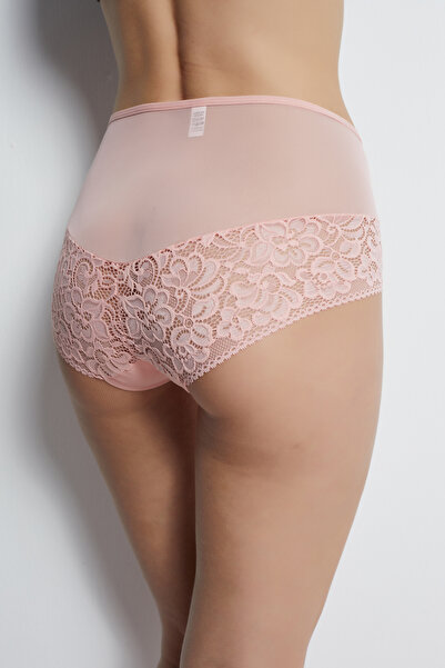 DONEX 0286 Bato Model Tül kumaş Belden Arkaya Dantel Detaylı Kadın Külot