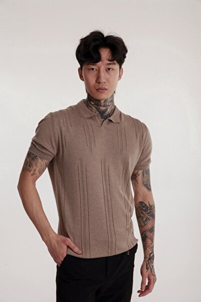 The Champ Clothing Ανδρικό πλεκτό μπλουζάκι Polo Neck