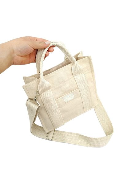 bezden Mini geantă tote din pânză 25x20cm