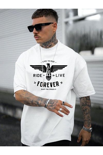 BEGRİFF Unisex Forever Text T-Shirt