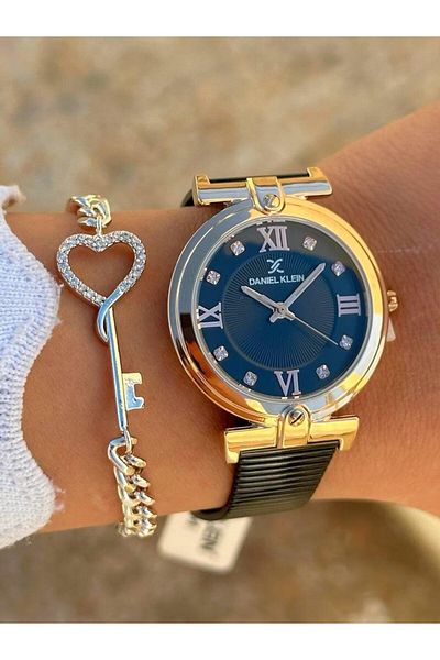 Daniel Klein Dk.ft.1.341 Steel Cord 30 Mt Water Resistant New Season Stylish Design Women's Wristwatch