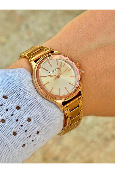Frank Alex Fa.ft.1.117 Steel Cord 30 Mt Water Resistant New Season Stylish Design Women's Wristwatch