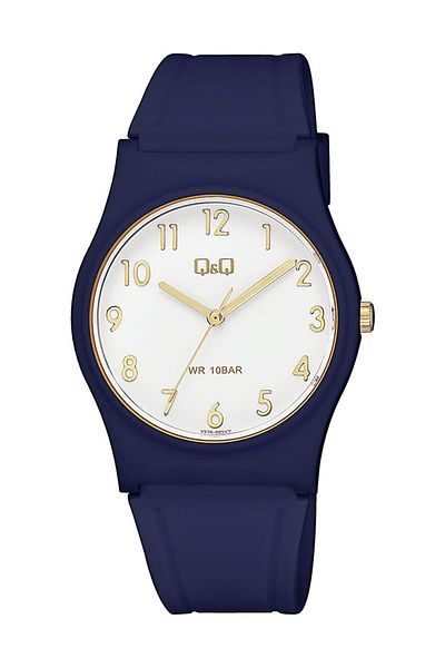 Q&Q Qq.ft.1.123 Qq Silicone Cord 100 Mt Water Resistant New Season Stylish Design Children's Wristwatch