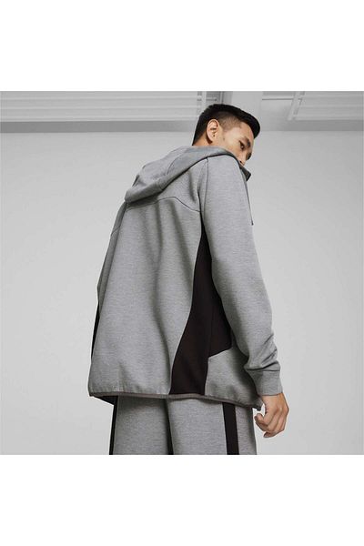Puma Ανδρικό φούτερ Bmw Mms Hooded - Casual Jacket 62414403   Γκρι