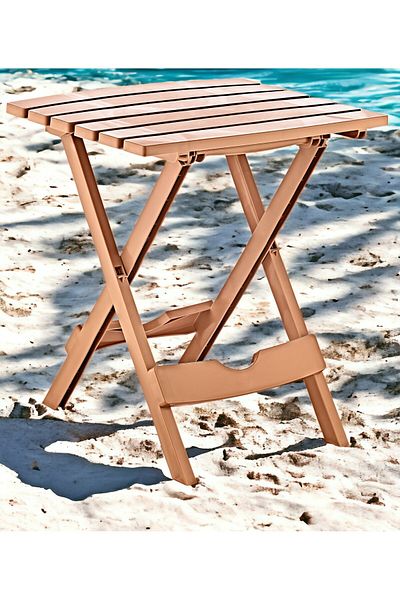 VANCKEY Portable Plastic Foldable Camping Picnic Table