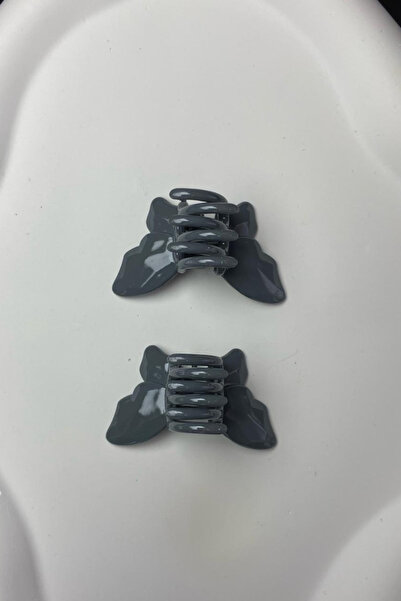 Jaida Moda Women's Matte Gray Butterfly Latch Buckle