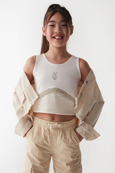 nk kids Κοριτσίστικο μπουφάν με κρόσσια 36713