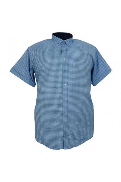 marufshop Cămașă cu mânecă scurtă pentru bărbați, potrivită pentru bărbați de mărime mare, între 117-130 kilograme
