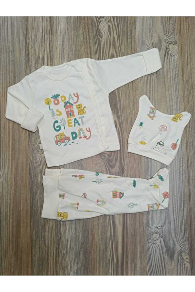 Little Baby Animal Printed Set of 3 with Gloves and Hat