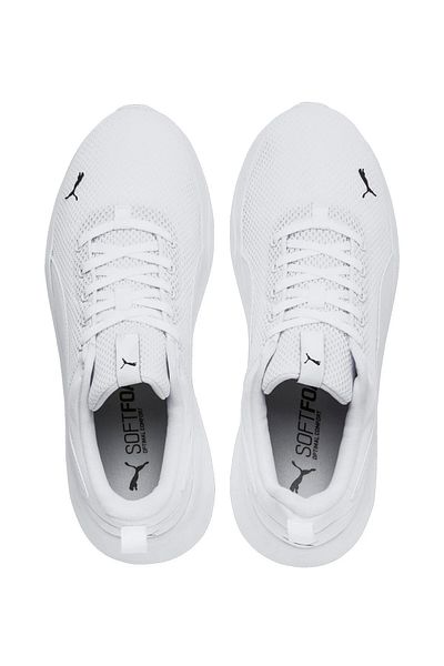Puma Anzarun Λευκό και Μαύρο Sneaker - Διχτυωτό Αθλητικά Παπούτσια, Lite Model
