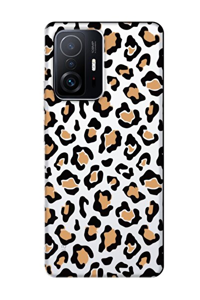 frondcase حافظة هاتف شفافة بنمط الفهد لهاتف Xiaomi Mi 11T Pro