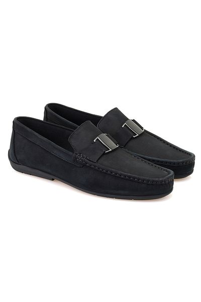 Desa Мъжки кожени мокасини Chevi Black