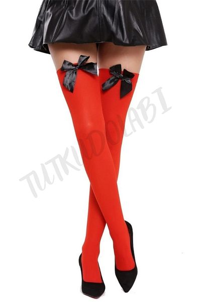 TUTKUDOLABI Bow Knee Suspenders Socks