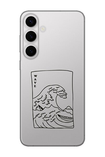 frondcase حافظة هاتف سامسونج S24 بلس كاناجاوا ويف شفافة