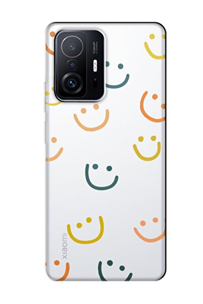 frondcase حافظة هاتف شفافة لهاتف Xiaomi Mi 11t Pro Emoji وجه مبتسم